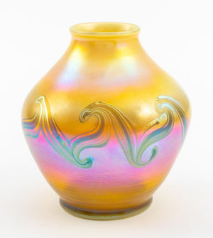 Louis Comfort Tiffany Reactive Blown Glass Vase (9737476145459)