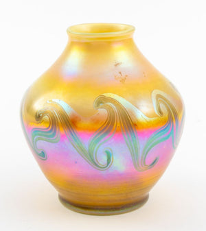 Louis Comfort Tiffany Reactive Blown Glass Vase (9737476145459)
