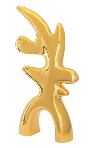 Ambrogio Pozzi Gold Glazed Ceramic Sculpture (9755165786419)