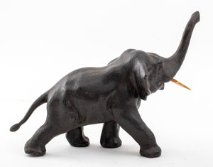 Elephant Patinated Bronze Sculpture (9751680057651)