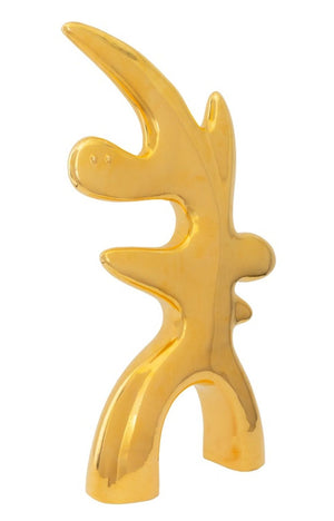 Ambrogio Pozzi Gold Glazed Ceramic Sculpture (9755165786419)