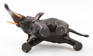 Elephant Patinated Bronze Sculpture (9751680057651)