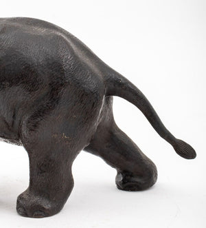 Elephant Patinated Bronze Sculpture (9751680057651)