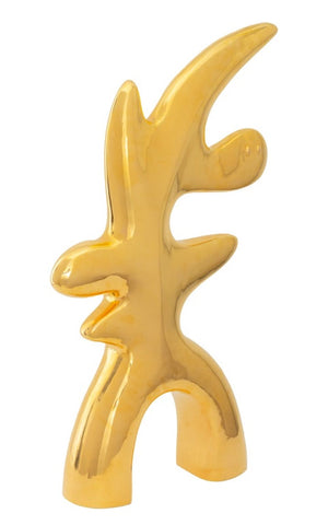 Ambrogio Pozzi Gold Glazed Ceramic Sculpture (9755165786419)