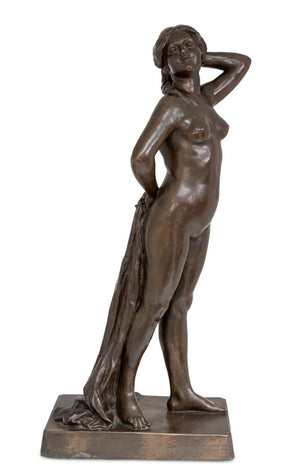 Art Nouveau "The Bather" Patinated Bronze (9832655454515)