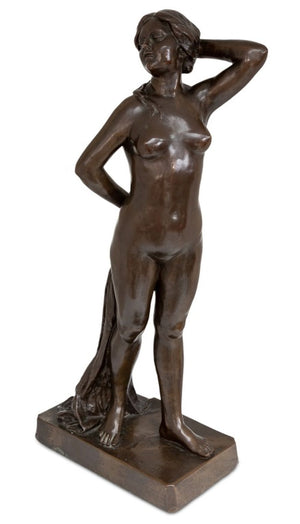 Art Nouveau "The Bather" Patinated Bronze (9832655454515)