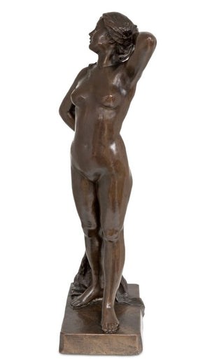 Art Nouveau "The Bather" Patinated Bronze (9832655454515)