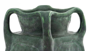 Arts and Crafts Matte Green Pottery Vase (9742195622195)