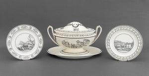 French Creamware Tableware, 3 Pcs.