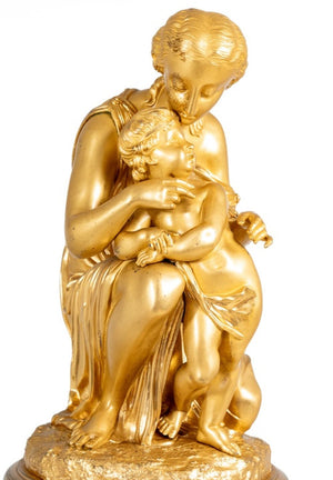 Louis XVI Style Ormolu Figural Clock (9802911482163)