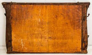 Arts & Crafts Oak Hat Rack Wall Mirror (9808249422131)