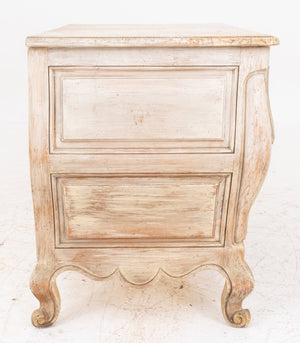 French Provincial Style Bombe Two Drawer Chest (8920555684147)