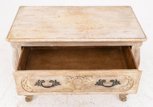 French Provincial Style Bombe Two Drawer Chest (8920555684147)