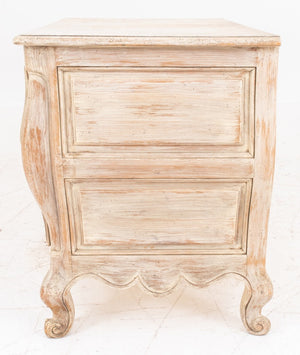 French Provincial Style Bombe Two Drawer Chest (8920555684147)