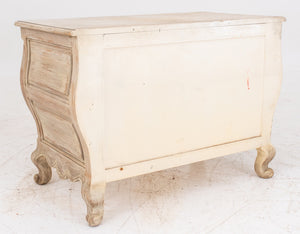 French Provincial Style Bombe Two Drawer Chest (8920555684147)