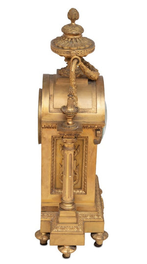 Louis XVI Style Gilt Bronze Mantel Clock (9802935992627)
