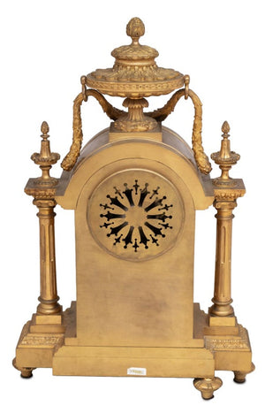 Louis XVI Style Gilt Bronze Mantel Clock (9802935992627)