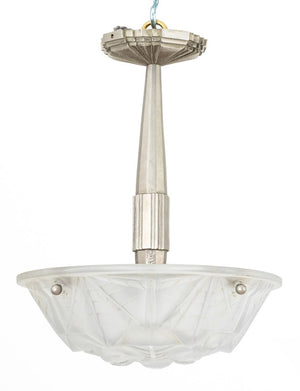 Art Deco Frosted Glass Chandelier (9765788614963)