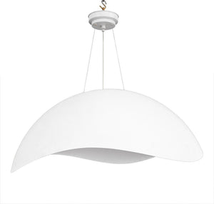 Italian Modern White Matte Half Dome Chandelier (9737701785907)
