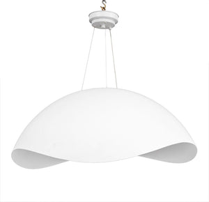 Italian Modern White Matte Half Dome Chandelier (9737701785907)