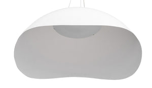 Italian Modern White Matte Half Dome Chandelier (9737701785907)