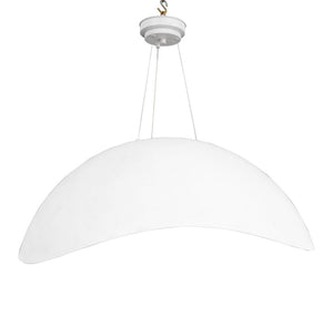Italian Modern White Matte Half Dome Chandelier (9737701785907)