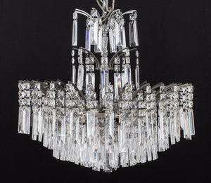 Art Deco Style Cut-Crystal Circular Chandelier (9765795070259)