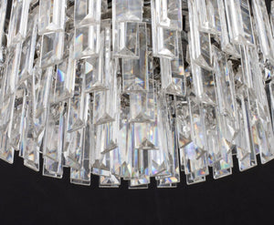 Art Deco Style Cut-Crystal Circular Chandelier (9765795070259)