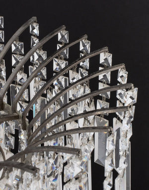 Art Deco Style Cut-Crystal Circular Chandelier (9765795070259)