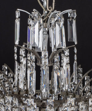 Art Deco Style Cut-Crystal Circular Chandelier (9765795070259)