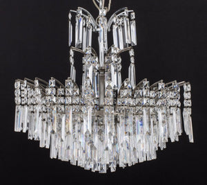 Art Deco Style Cut-Crystal Circular Chandelier (9765795070259)