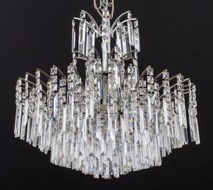 Art Deco Style Cut-Crystal Circular Chandelier (9765795070259)