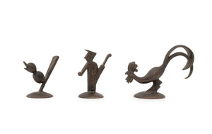 Werkstatte Hagenauer Art Deco Figural Bronze Sculptures, 3
