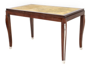 French Art Deco Walnut and Shagreen Side Table (9802949001523)