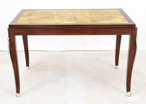 French Art Deco Walnut and Shagreen Side Table (9802949001523)
