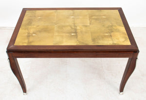 French Art Deco Walnut and Shagreen Side Table (9802949001523)