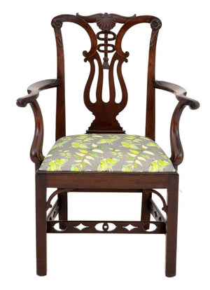 George III Mahogany Open Armchair (9765799854387)