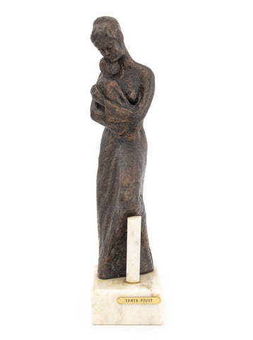 Tanya Poust Mother & Child Patinated Bronze
