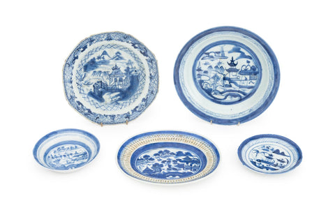 Chinese Export Porcelain Tableware, 5 Pcs.