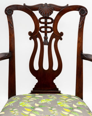 George III Mahogany Open Armchair (9765799854387)
