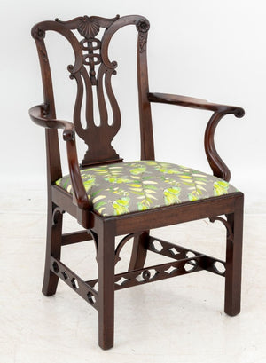 George III Mahogany Open Armchair (9765799854387)