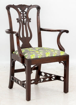 George III Mahogany Open Armchair (9765799854387)