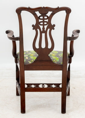 George III Mahogany Open Armchair (9765799854387)