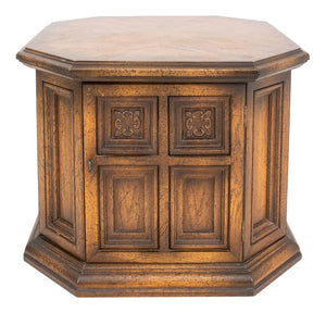 Renaissance Taste Octagonal Side Table Cabinet (8920560599347)