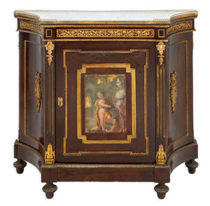 Louis XVI Style Gilt Metal Mahogany Meuble d'Appui (9735541621043)