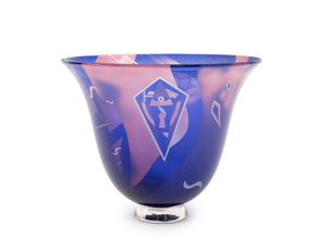 David Jacobson Art Glass Centerpiece Bowl