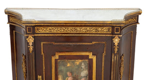 Louis XVI Style Gilt Metal Mahogany Meuble d'Appui (9735541621043)
