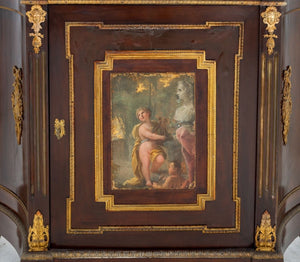 Louis XVI Style Gilt Metal Mahogany Meuble d'Appui (9735541621043)
