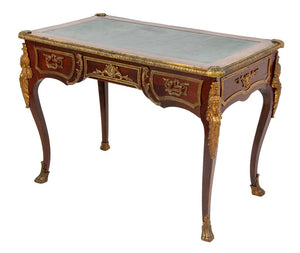 Louis XV Style Gilt Metal and Kingwood Bureau Plat (9755259666739)