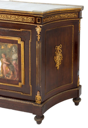 Louis XVI Style Gilt Metal Mahogany Meuble d'Appui (9735541621043)